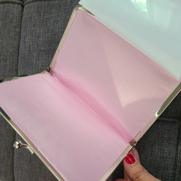 Vtg Pink Croc-Embossed Clutch Photo‎ Album 16 Spots - Picture 2 of 16